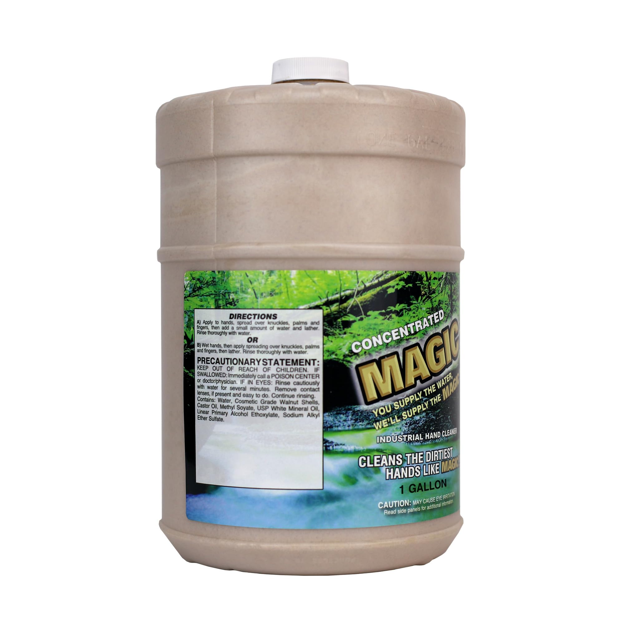 Zenex Magic Hand Soap - Heavy Duty Industrial Hand Cleaner for Mechanics & Auto Repair | Walnut Shell Scrubber Removes Grease, Oil, Ink & Paint | Moisturizing Formula | 1 Gallon (4 Pack) | Ideal for Garage, Workshop & DIY Projects