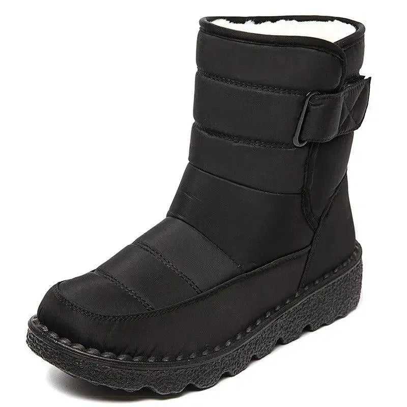 Women's Waterproof Slip-On Winter Boots - Warm & Comfortable Snow Shoes for Cold Weather, Outdoor Walking, and Casual Wear