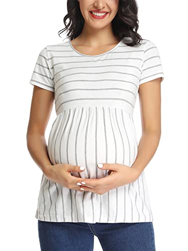01aa-white Grey Stripe2