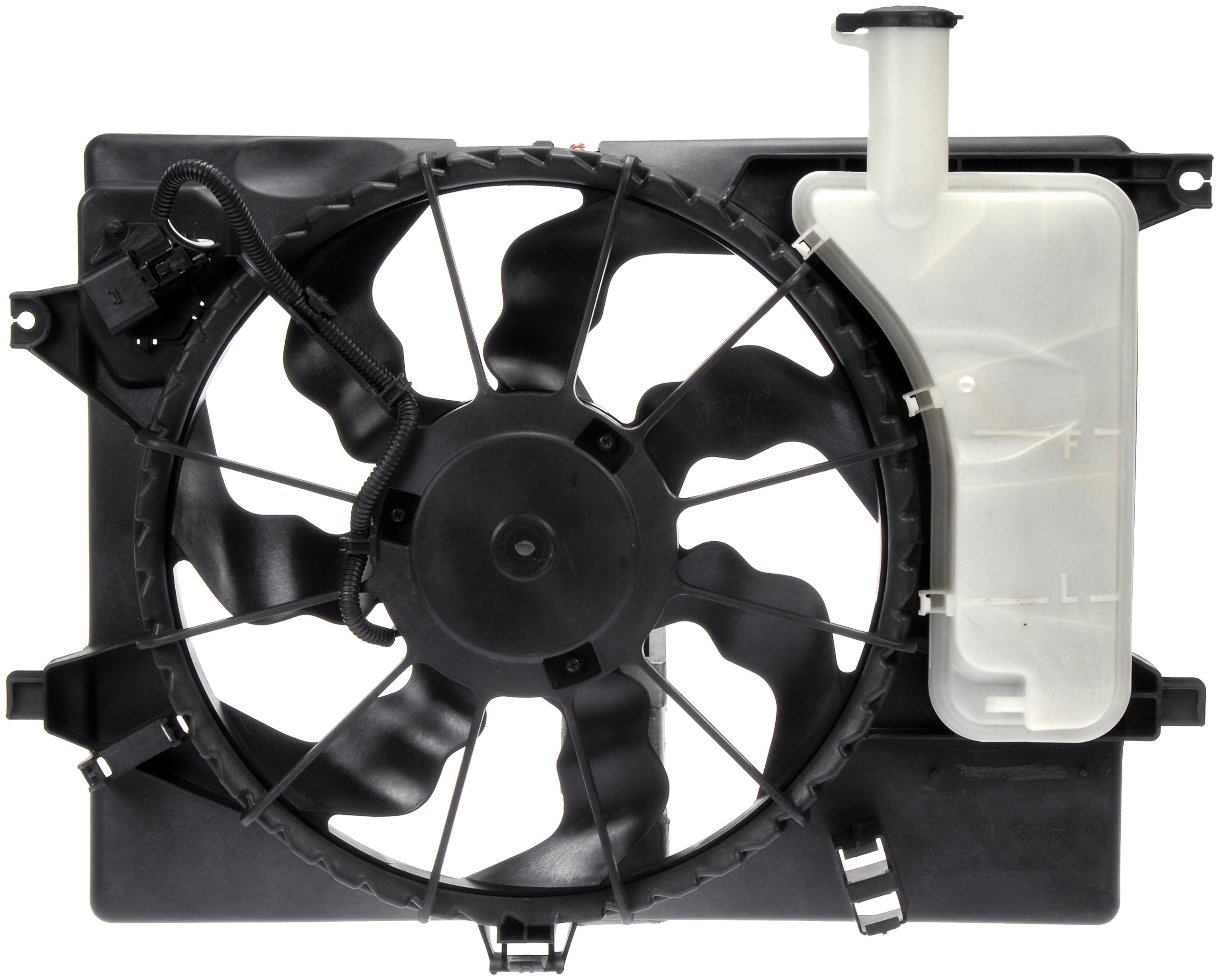 Dorman 621-528 Engine Cooling Fan Assembly Replacement for Hyundai Sonata, Elantra, Kia Optima, Forte - Perfect for Overheating Prevention & Summer Driving