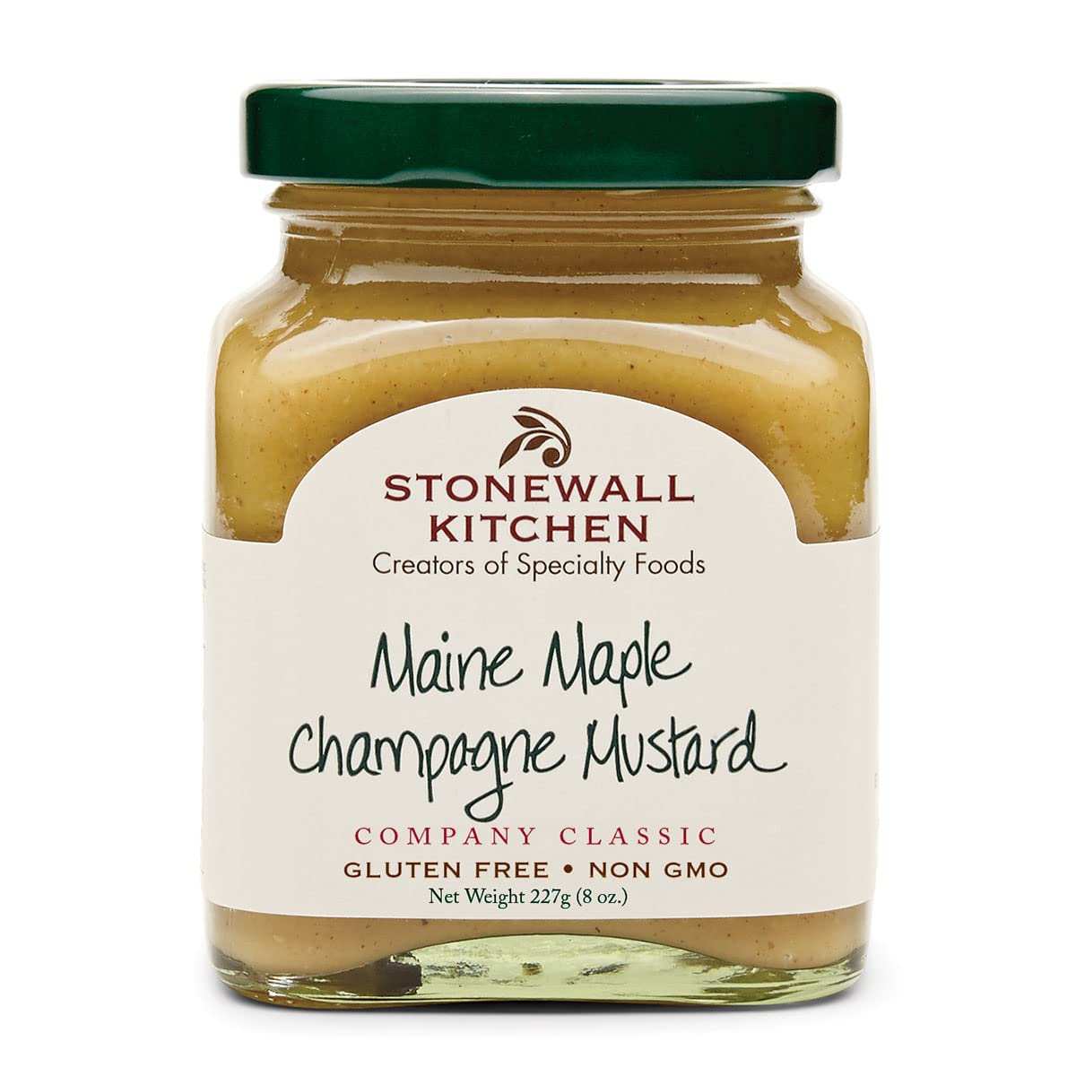 Stonewall Kitchen Maine Maple Champagne Mustard - 8oz Gourmet Mustard with Sweet Maple & Sparkling Champagne Flavor | Perfect for Sandwiches, Charcuterie Boards & Salad Dressings