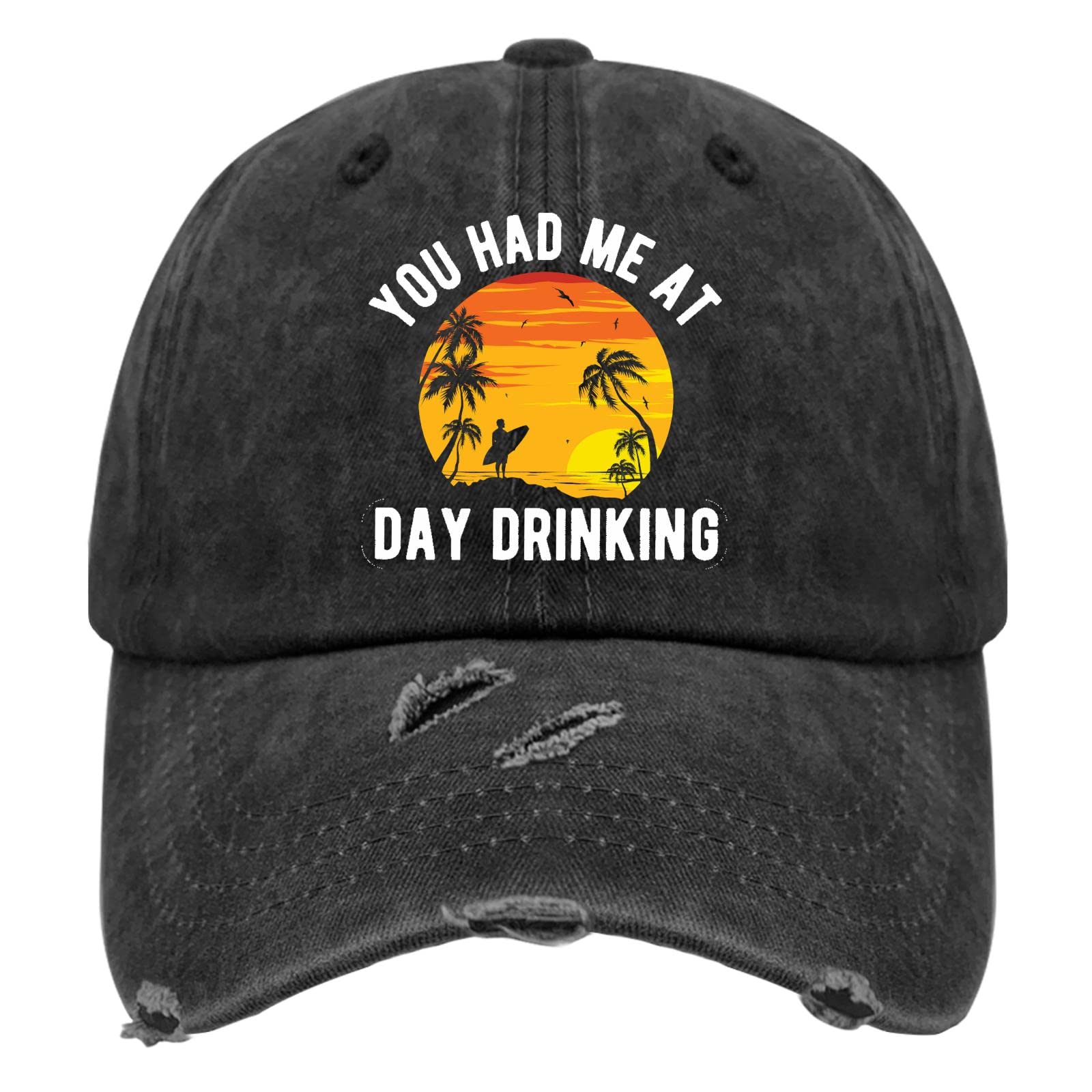 Vintage Beach Summer Baseball Cap for Men & Women - Retro Style Sun Hat for Outdoor Activities, Day Drinking, and Casual Wear
