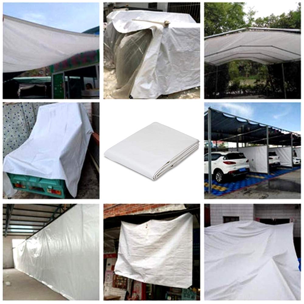 12 Mil 30x30FT Heavy Duty Waterproof Tarp Cover - Reinforced Edges, UV & Rip Resistant - Multi-Purpose Tarpaulin for Boat, RV, Canopy, Camping Tent, Shelter - Perfect for Outdoor Protection and Emergency Use
