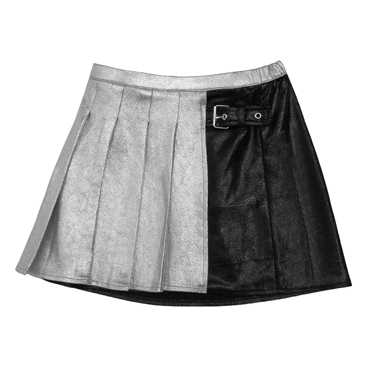 Stylish Metallic Pleated Skirt for Schoolgirls - Perfect for School Uniforms, Parties & Casual Outfits