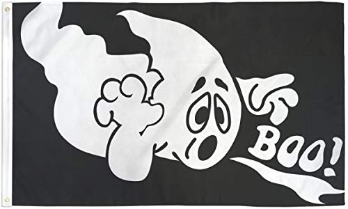 3x5ft Halloween Ghost Flag - Spooky Outdoor Decor for Holiday Parties, Haunted Houses & Yard Decorations | Perfect for Front Porch, Garden & Halloween Displays