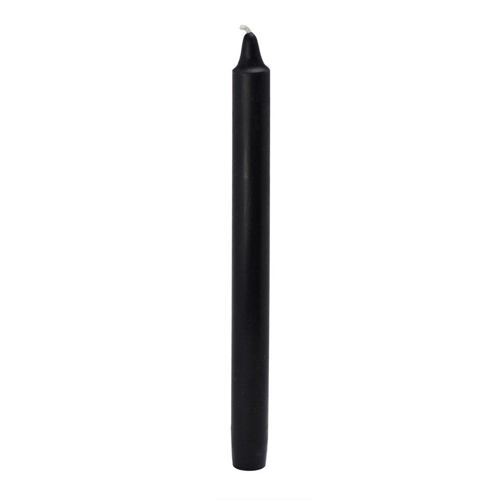 144-Piece 10-Inch Black Straight Taper Candles - CEZ-103_12 for Weddings, Dining, Home Decor & Romantic Ambiance