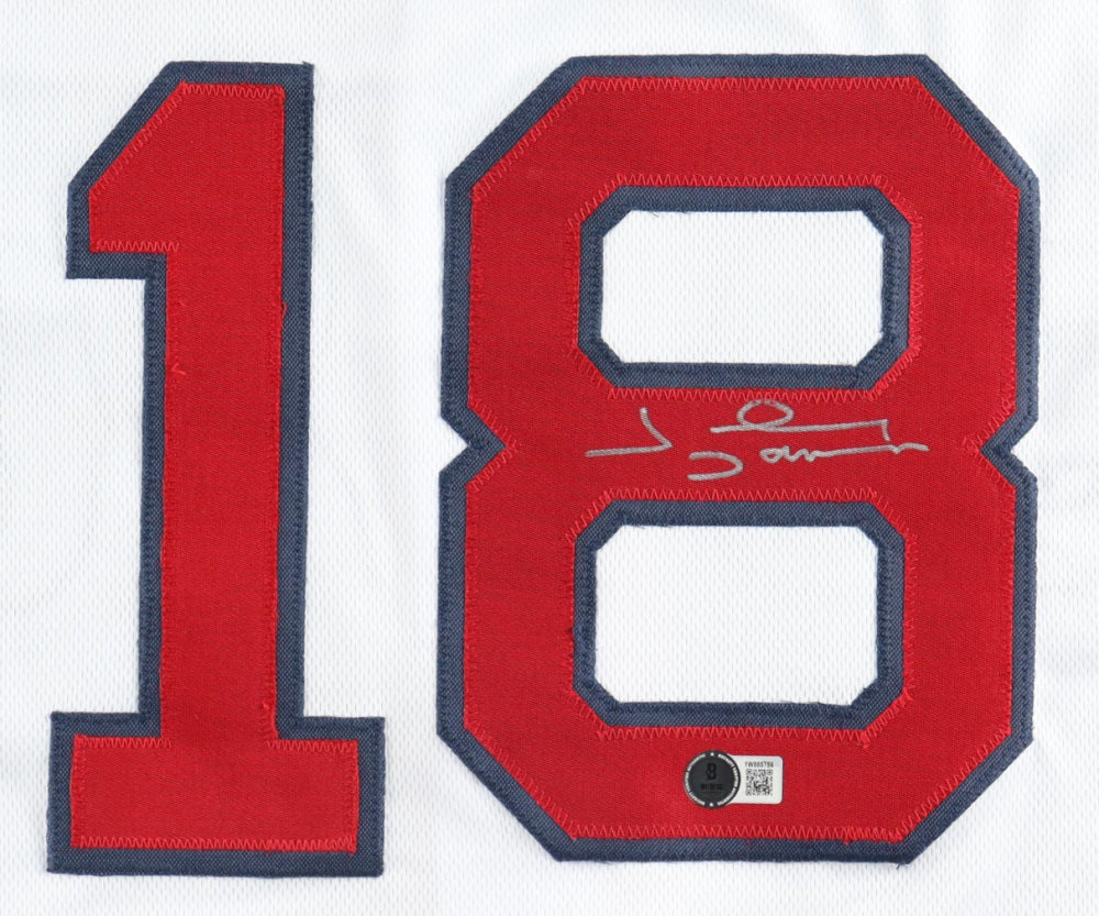 Johnny Damon Boston Red Sox Autographed White Baseball Jersey - Signed MLB Memorabilia for Collectors & Fans - Perfect for Display, Gifts, and Sports Memorabilia Collections