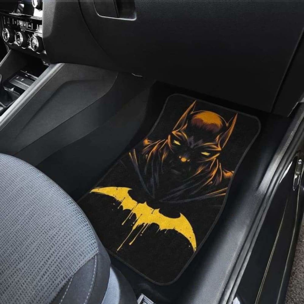 Batman Car Floor Mats - Premium Custom Fit for Cars & Trucks - Non-Slip & Durable - Superhero Themed Auto Accessories - Perfect for Batman Fans & Comic Lovers - Great for Daily Commute, Road Trips & Car Shows