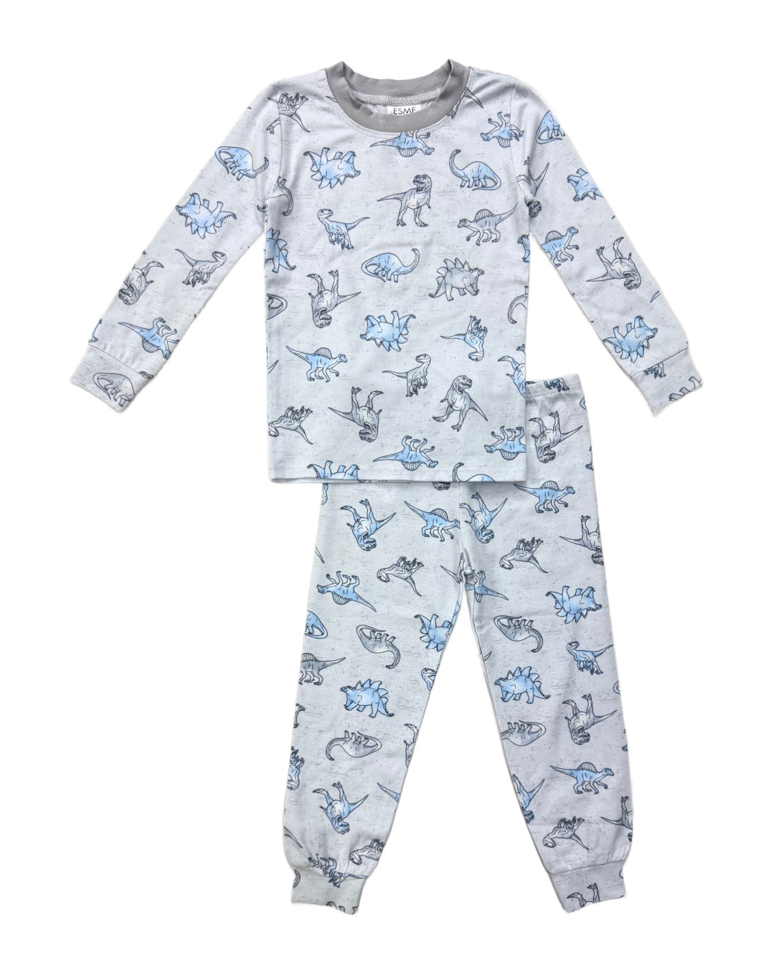 Dinosaur PJ Set for Kids - Soft Cotton Dinosaur Print Pajamas for Boys & Girls - Perfect for Bedtime, Lounging & Sleepovers