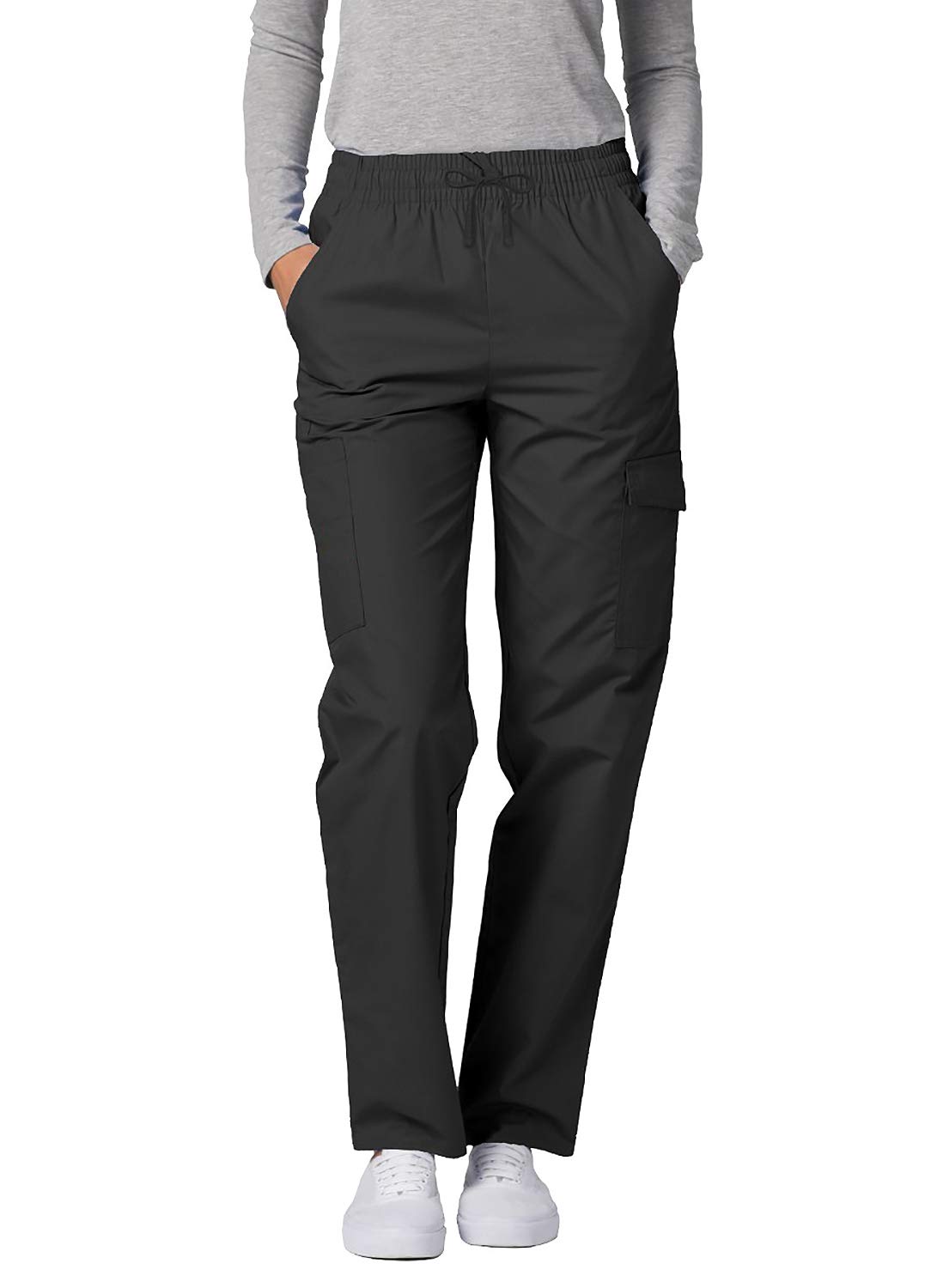 Adar Women's Universal Tapered Cargo Scrub Pants - Comfortable Medical Work Pants for Nurses, Doctors & Healthcare Professionals - Perfect for Hospital Shifts & Clinical Work