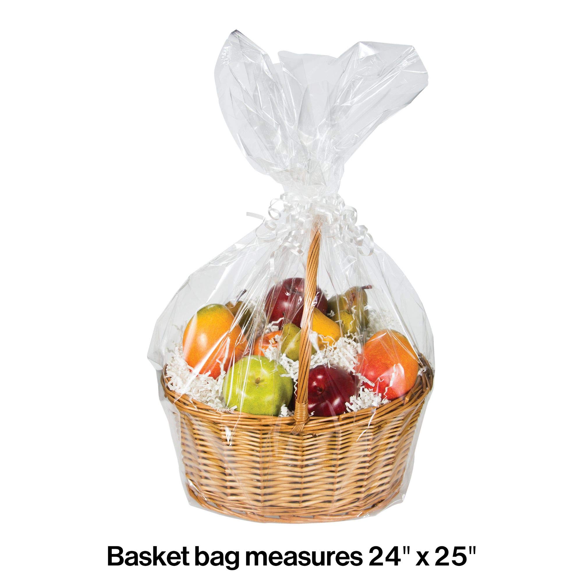 12-Pack Clear Large Gift Baskets 24