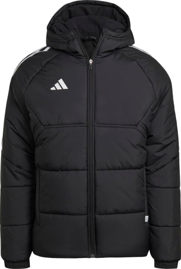 adidas Men's Essentials Insulated Hooded Jacket - Warm Winter Coat for Outdoor Sports & Casual Wear | Water-Resistant Fleece-Lined Hoodie for Running, Hiking & Daily Activities