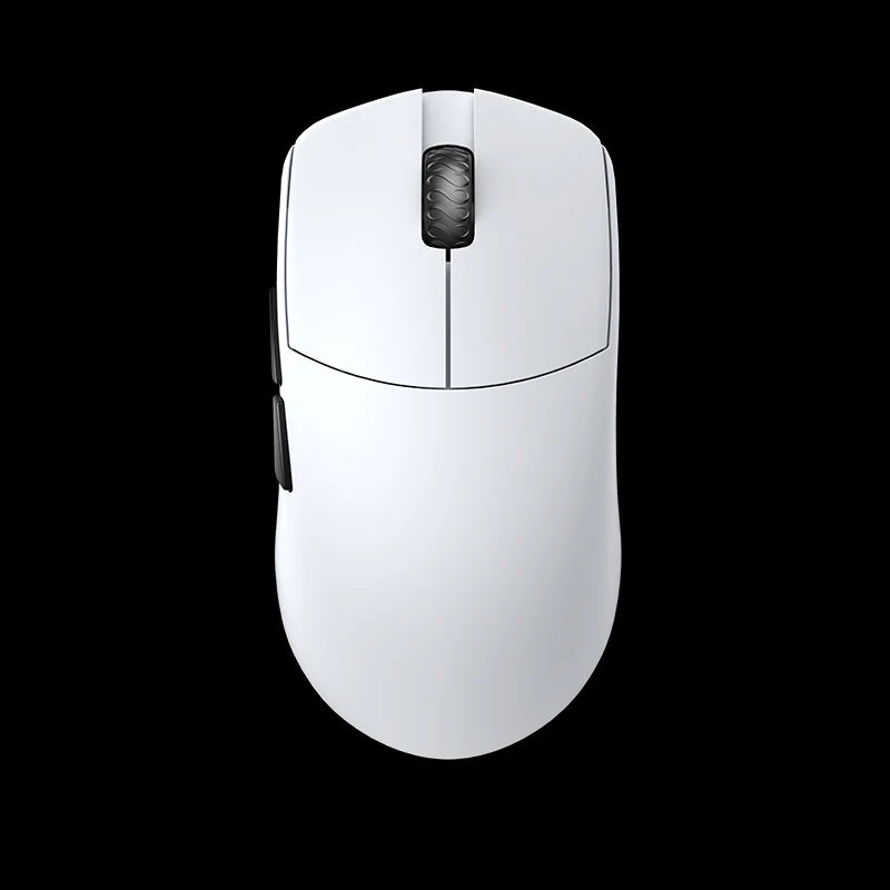 Lamzu Maya Wireless Gaming Mouse - Polar White (4K Compatible) - Lightweight Ergonomic Design for FPS, MOBA & Esports Gaming