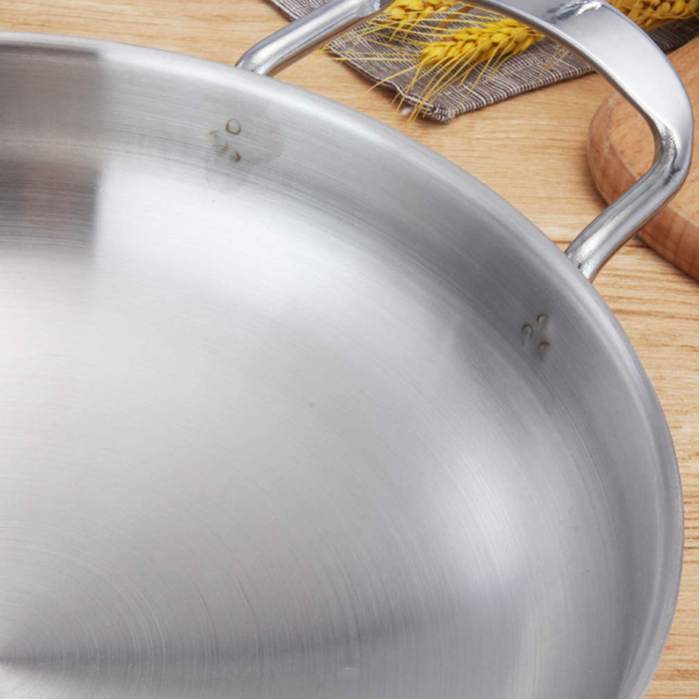 22cm Classic Everyday Tri-Ply Stainless Steel Skillet - Oven & Dishwasher Safe - Compatible with All Cooktops - Perfect for Sautéing, Frying & Baking