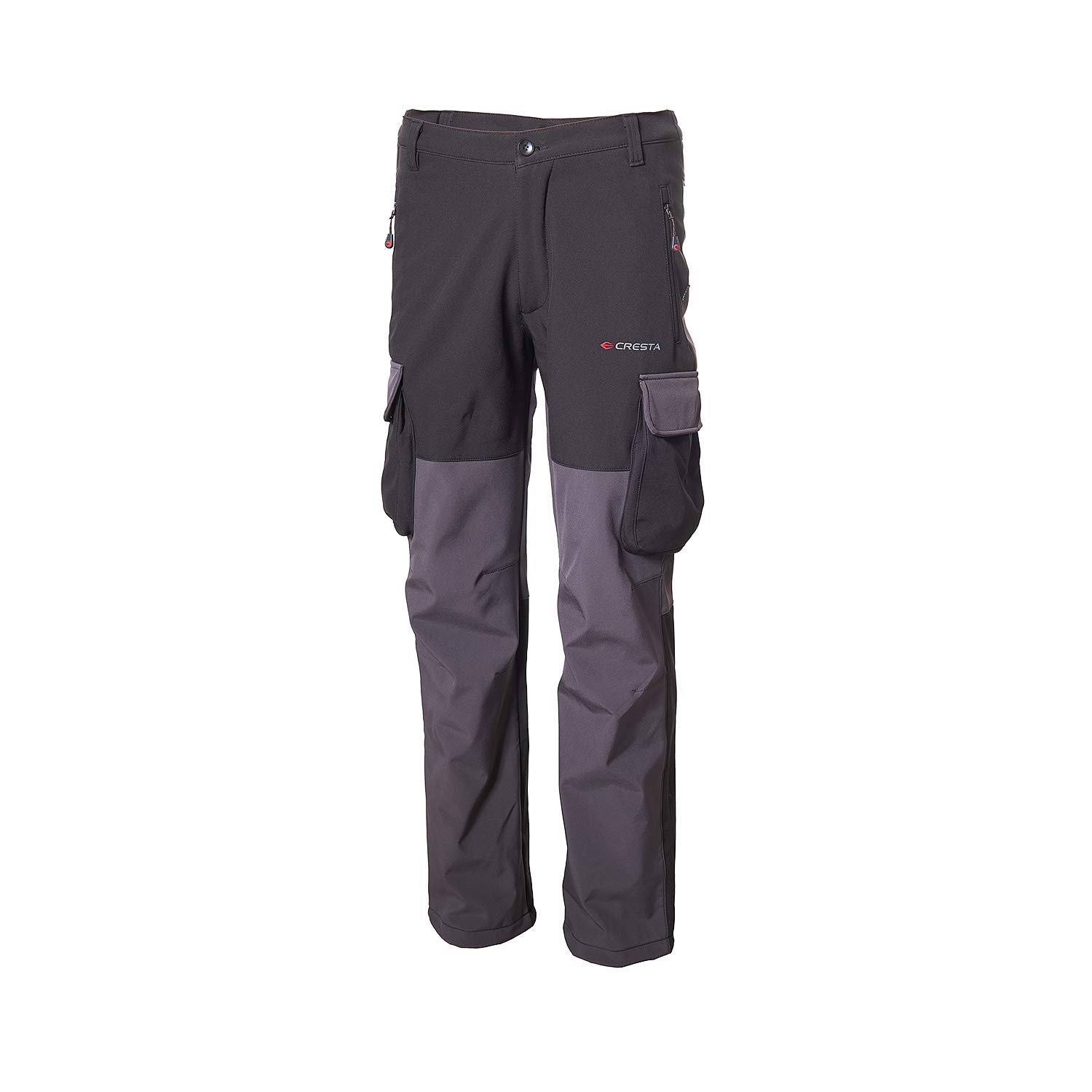 CRESTA Men's Outdoor Softshell Pants with Cargo Pockets - Lightweight, Water-Resistant Hiking & Camping Pants for Adventure Travel