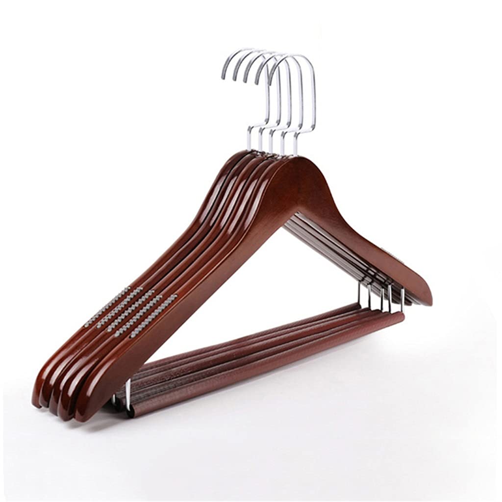 Premium Solid Wood Coat Hangers with Metal Hooks - Heavy Duty Closet Organizer for Women's Clothing, Pants & Wardrobe | Durable Wooden Clothes Hangers for Home, Office & Boutique Use