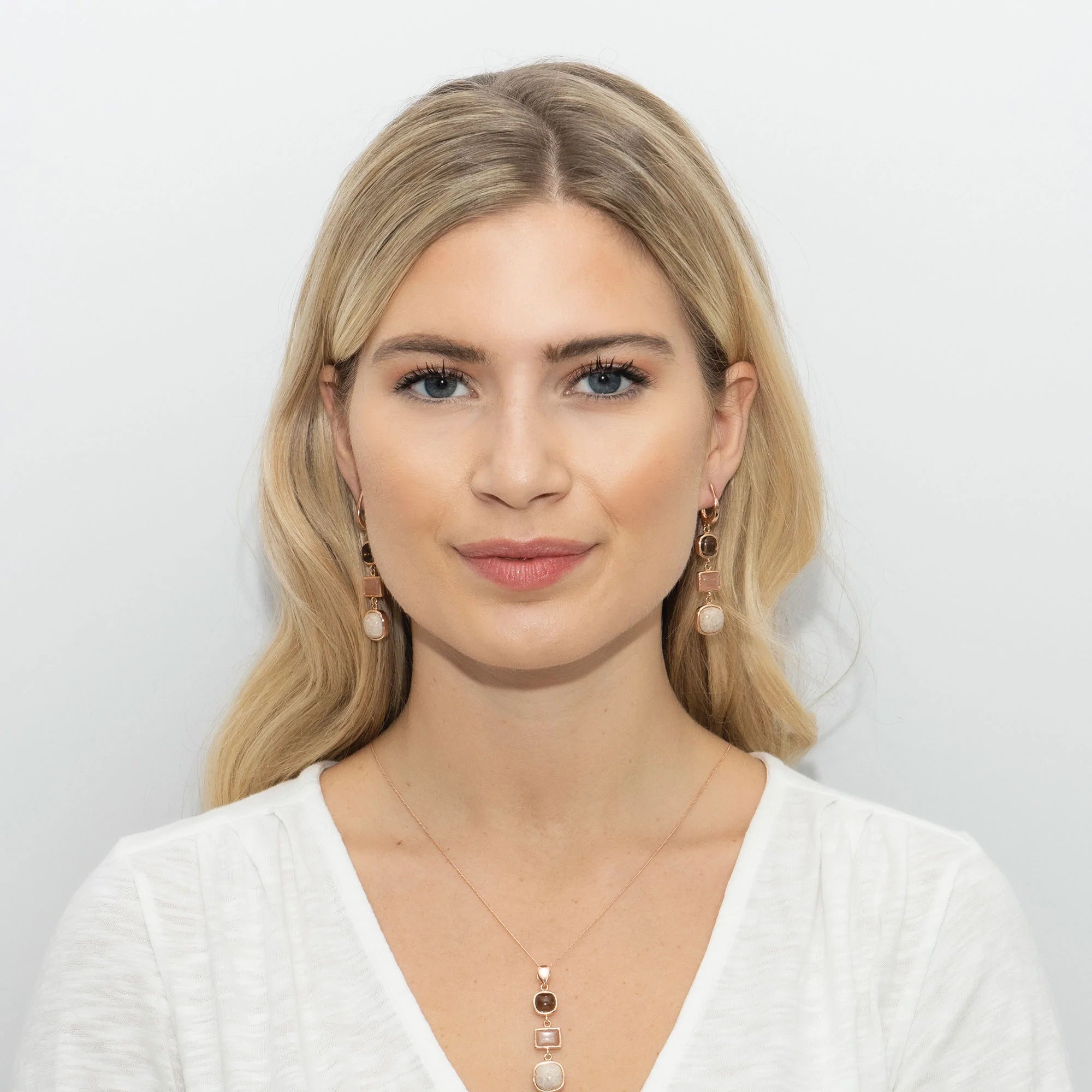 Gemstone Drop Earrings Moscato - Elegant Dangling Jewelry for Women | Perfect for Weddings, Parties & Special Occasions