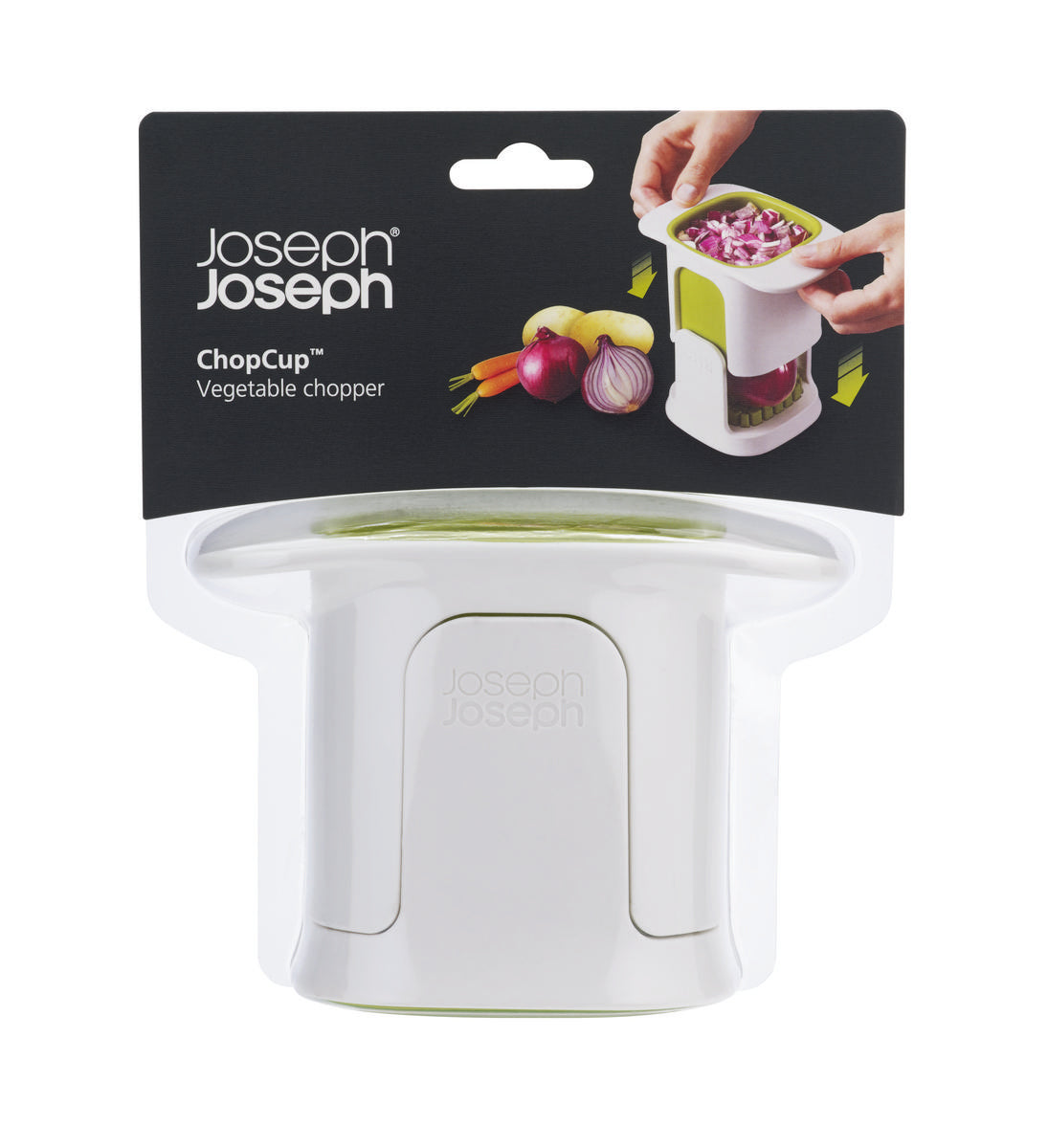 Premium White Vegetable Chopper - ChopCup™ Multi-Functional Kitchen Tool for Dicing, Slicing & Mincing - Perfect for Salads, Stir-Fries & Meal Prep