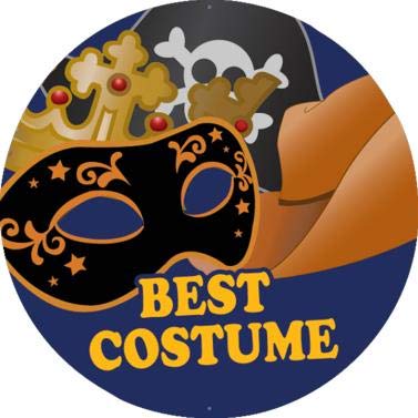 Blue Rosette Halloween Ribbon - Premium Costume Award Ribbons for Halloween Prizes (10-Pack) | Perfect for Halloween Contests, Costume Parties & School Events