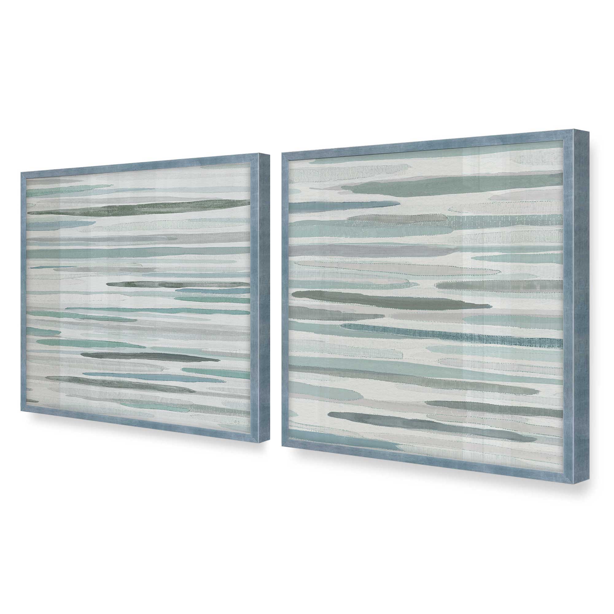 Cresting Calm Set of 2 Wall Art Prints on Archival Matte Paper - Coastal Beach Decor for Living Room, Bedroom & Office