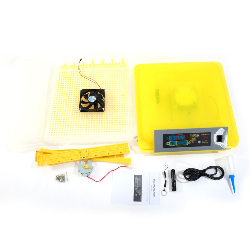 Automatic Egg Incubator for Chicken, Duck & Poultry - Digital Temperature Control with LED Candler & Auto Turner - Perfect for Home Farming, Classroom Projects & Backyard Hatching (12 Eggs Capacity)