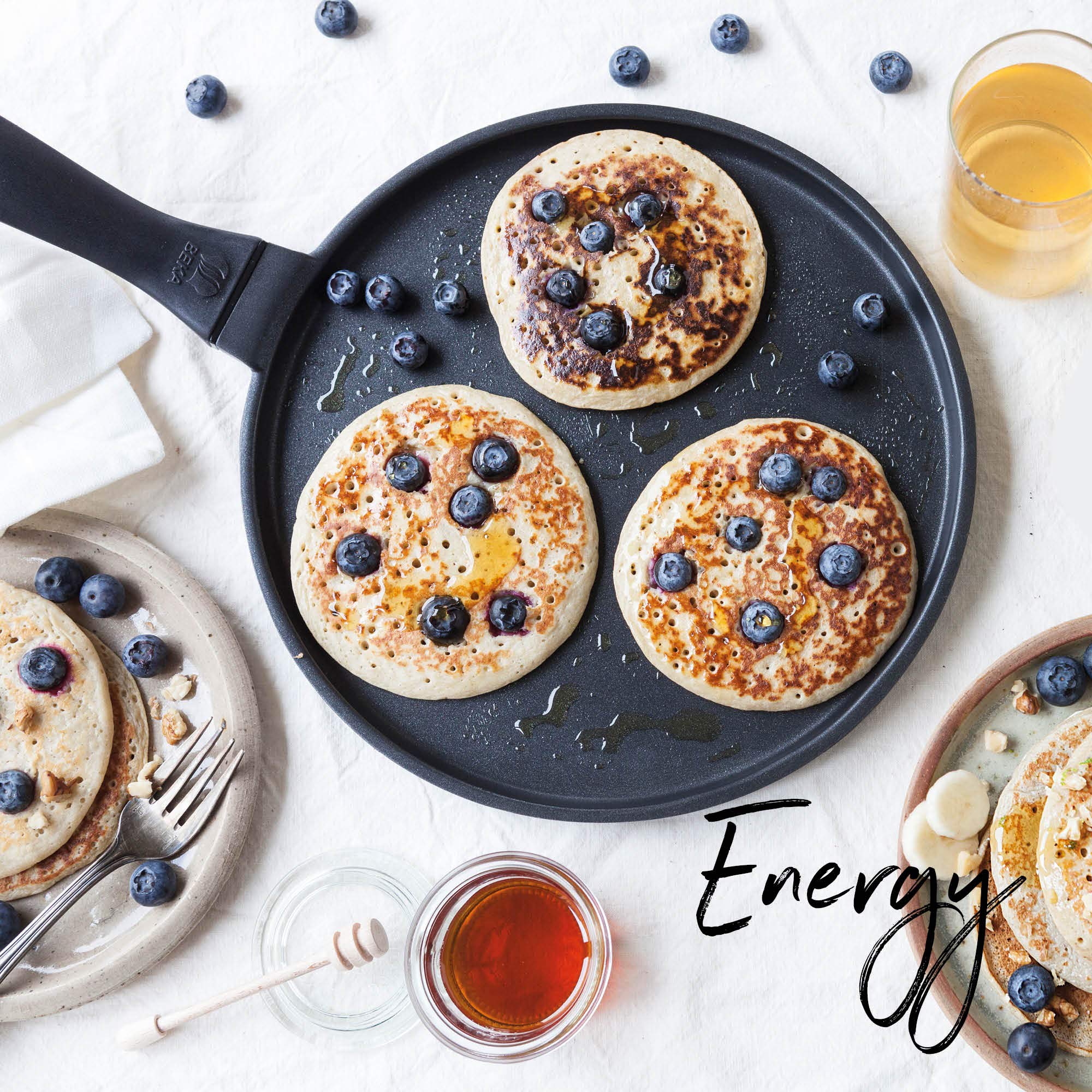 Beka Energy 28cm Aluminum Non-Stick Pancake Pan - Perfect for Fluffy Pancakes, Crepes & Breakfast Cooking | Dishwasher Safe & Even Heat Distribution
