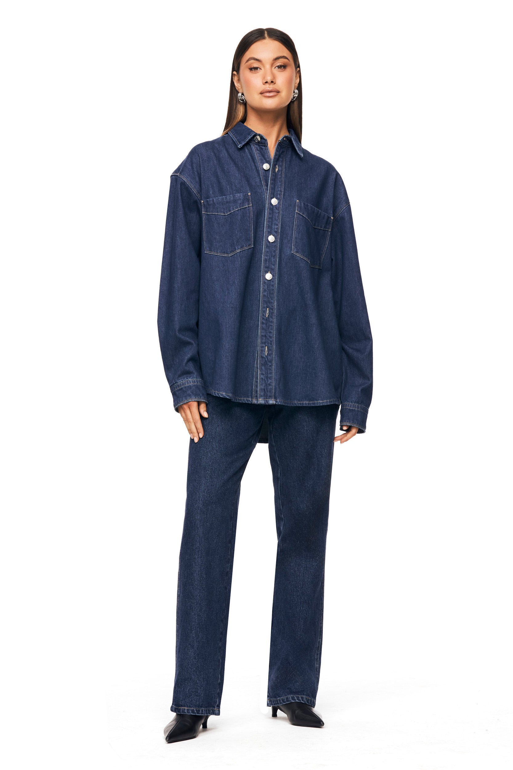 The Sana Blue Shirt - Premium Cotton Casual Button Down Shirt for Men & Women | Perfect for Office, Travel & Everyday Wear