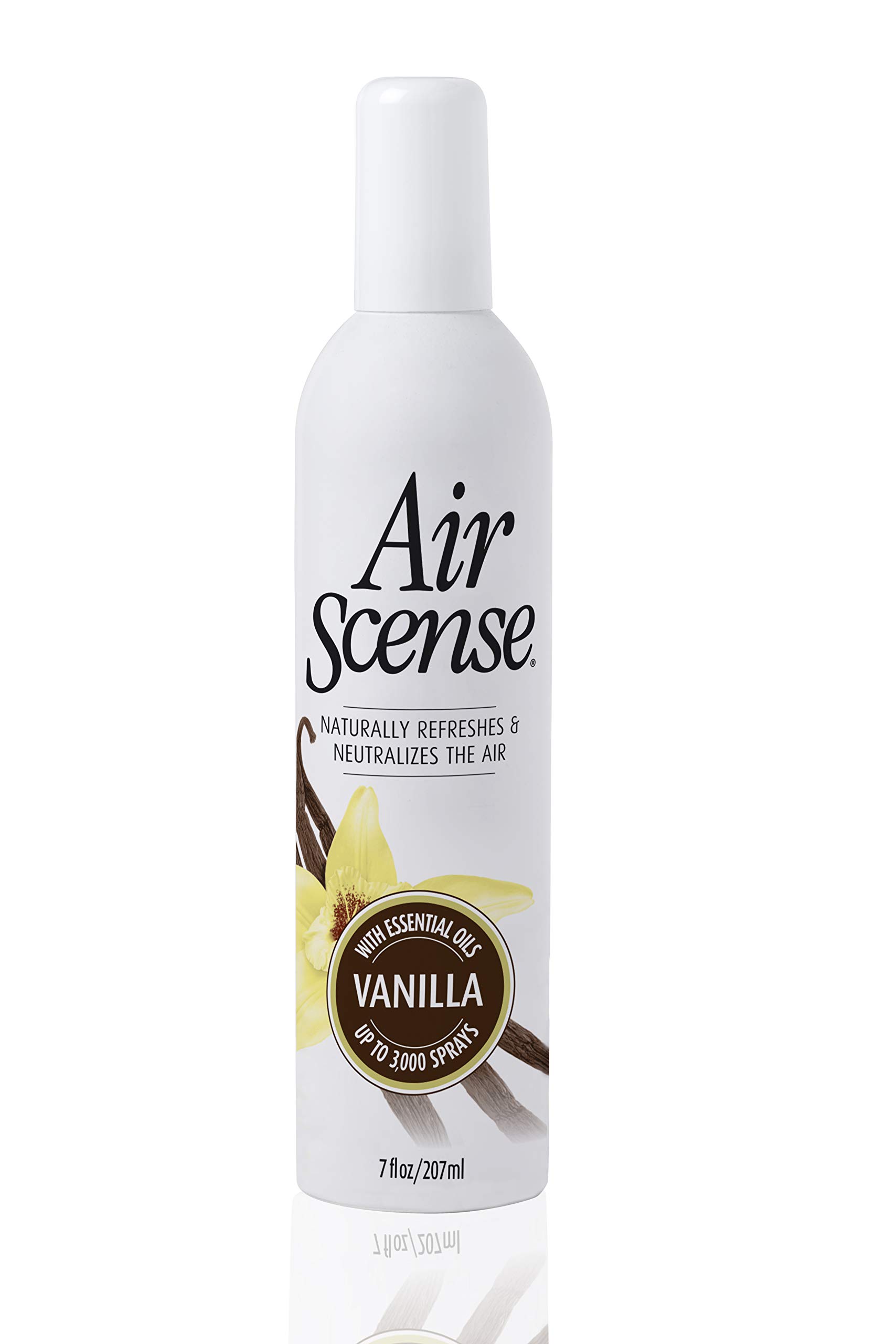 Air Scense Essential Oil Air Freshener - Vanilla Scent, 7oz | Natural Home Fragrance for Living Room, Bedroom & Car | Long-Lasting Aromatherapy Diffuser