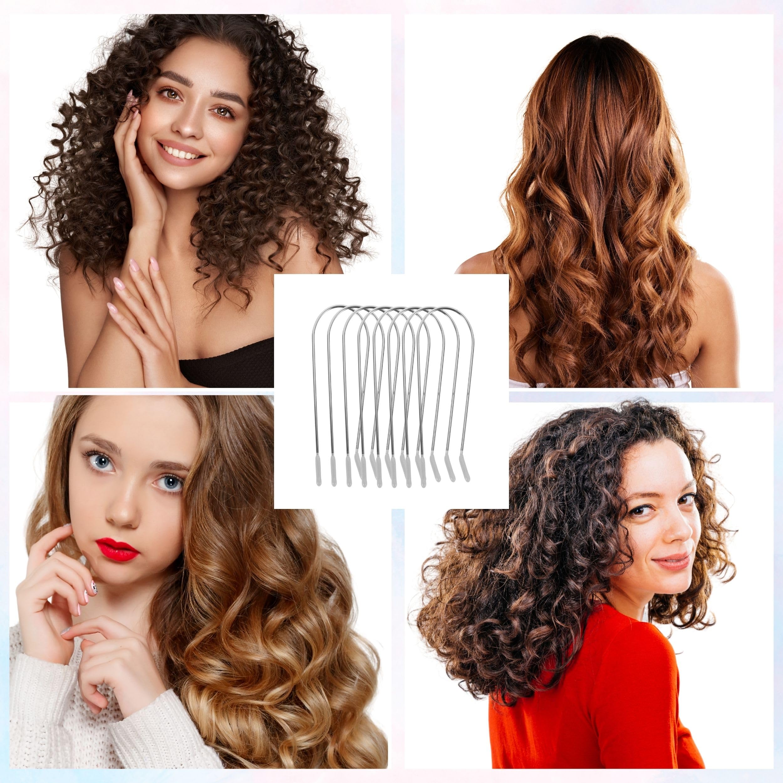 Sta-Rite Small Hot Roller Clips for Electric Hair Rollers & Curlers - 8 Pack Hair Styling Accessories for Salon-Quality Curls at Home | Perfect for Daily Styling, Special Occasions & Professional Use