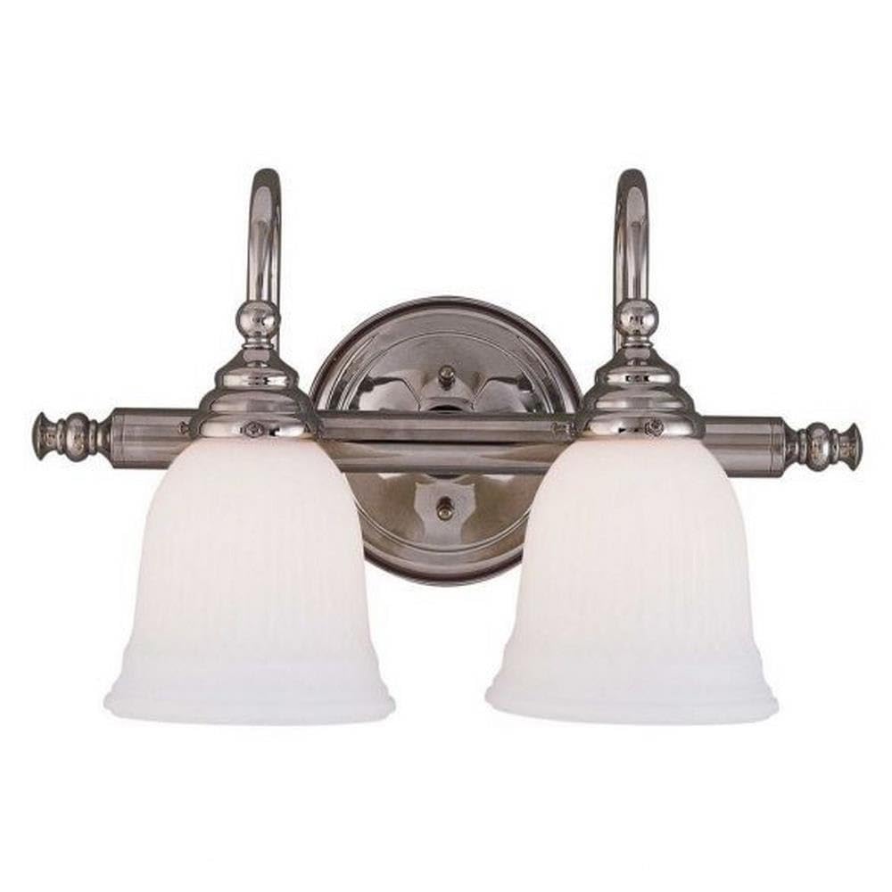 2-Light Bathroom Vanity Bar - Traditional Style with Transitional Design - 9