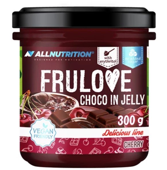 Allnutrition Frulove Choco In Jelly - 300g Fruit Flavored Chocolate Jelly Snacks | Healthy & Delicious Treat for Kids & Adults | Perfect for Lunchboxes, Parties & On-the-Go Snacking