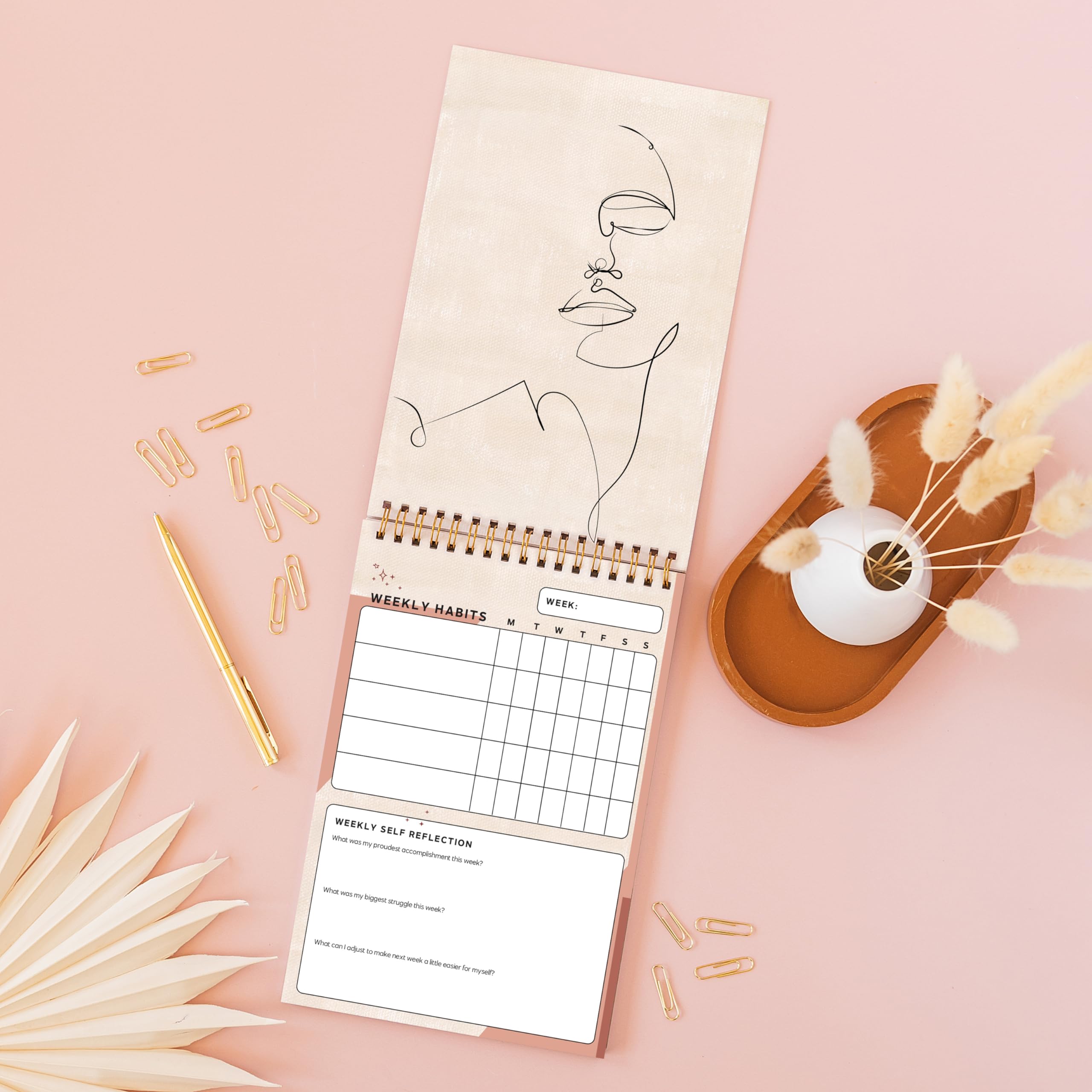 I Know Collection Weekly Habit Tracker & Planner - Goal Setting Journal, Daily Habit Calendar Notebook for Productivity & Self-Improvement | Perfect for Work, Fitness, Mindfulness & Personal Growth
