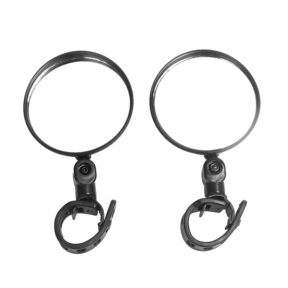 Lixada 2-Pack Universal Bike Mirrors - Adjustable Rearview Handlebar Mirrors for Electric Scooters, Mountain Bikes & Road Bikes - Enhanced Safety for Commuting & Outdoor Cycling