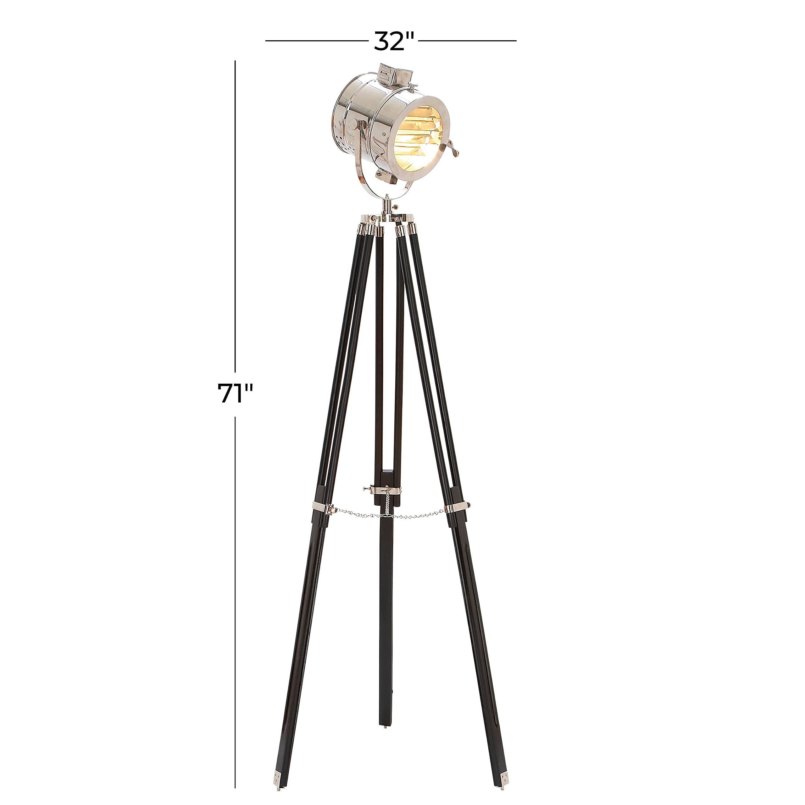 Deco 79 Modern Wood Floor Lamp - 32