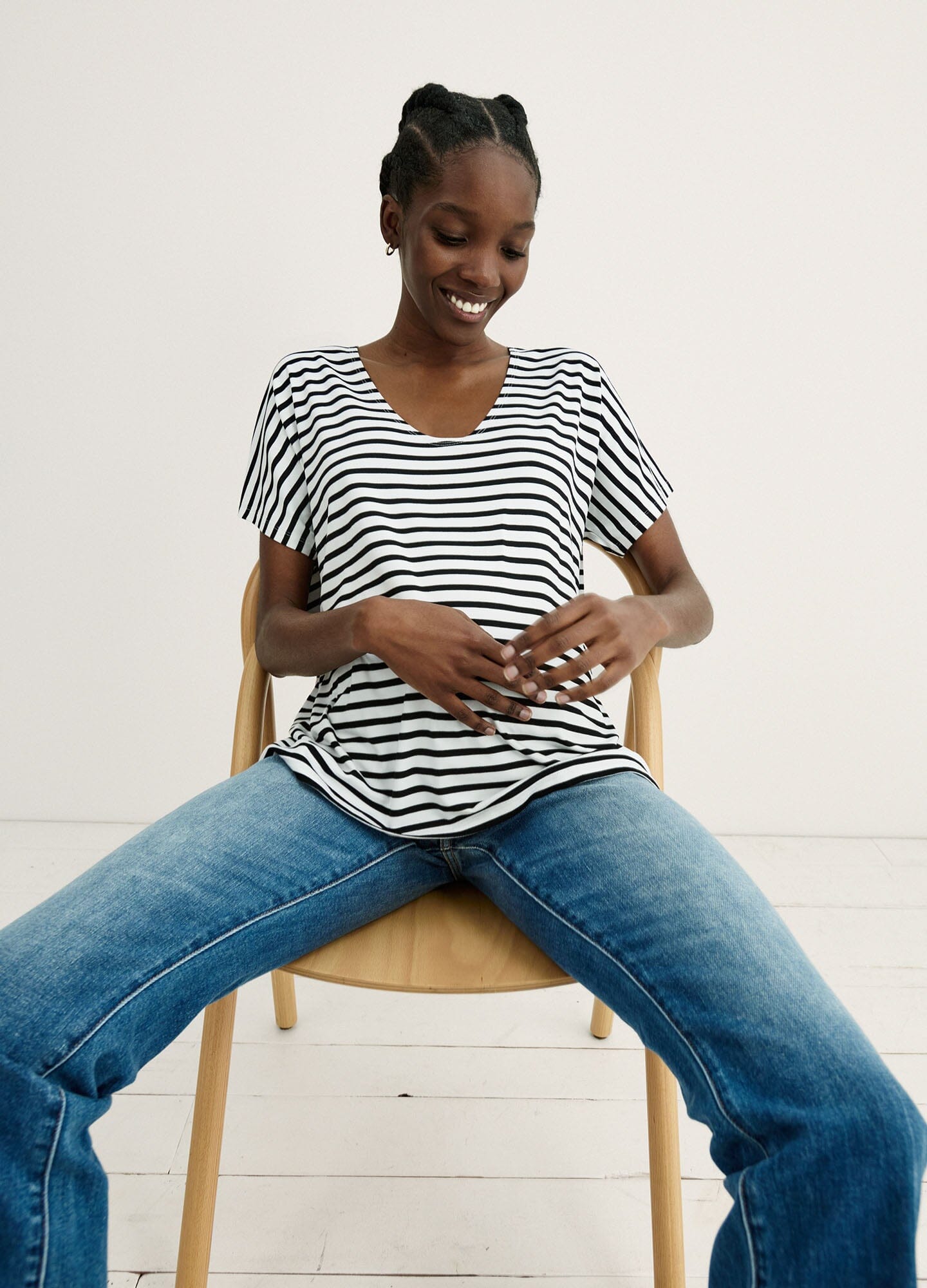 The Perfect Vee 7 - Premium Women's Fashion T-Shirt | Soft Cotton Crewneck Tee for Casual Wear & Everyday Outfits | Perfect for Layering, Weekend Errands & Coffee Dates