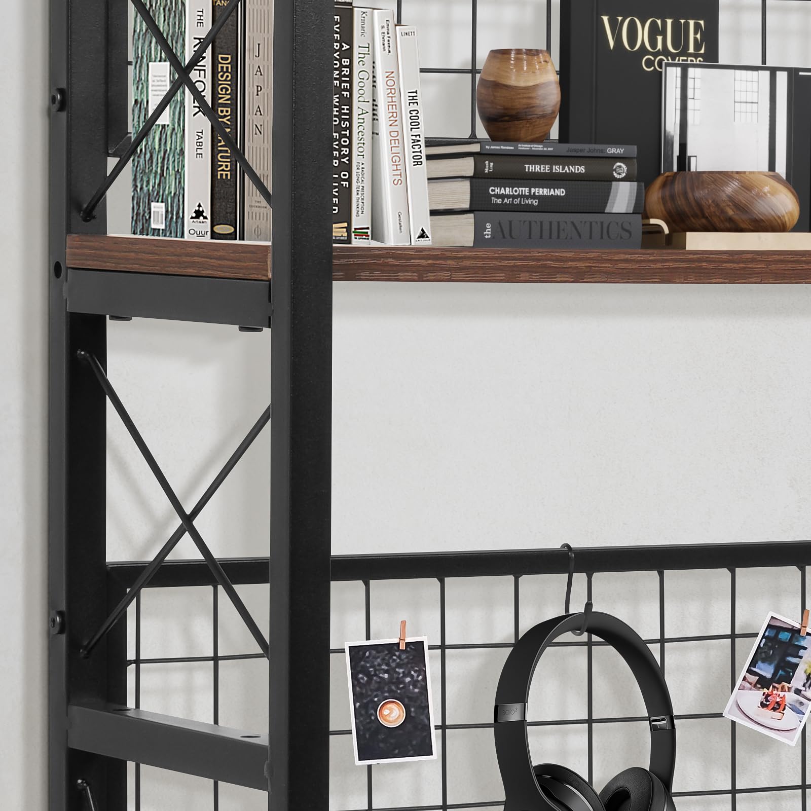 3-Tier Adjustable Wooden Desktop Bookcase Organizer - Multipurpose Desk Hutch & Bookshelf for Office Supplies, Home, Dormitory - Brown | Perfect for Workspace, Study Room & Small Space Storage