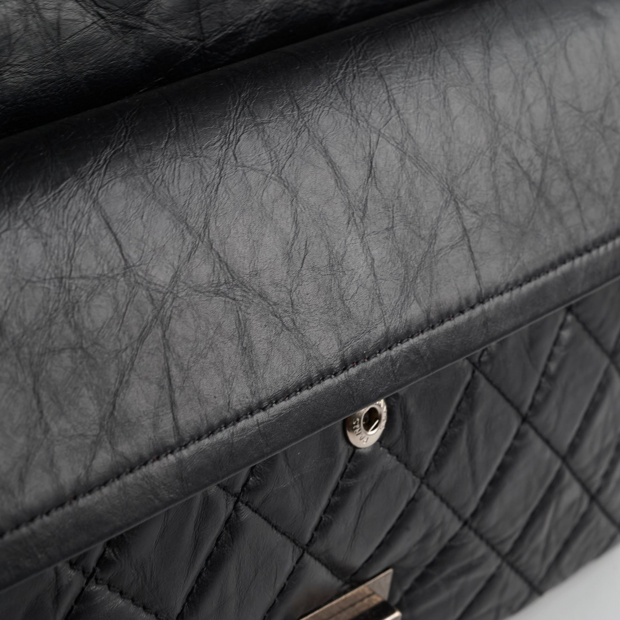 Authentic Chanel Reissue 226 Black Leather Flap Bag Series 12 - Luxury Handbag for Women, Perfect for Evening Events & Special Occasions