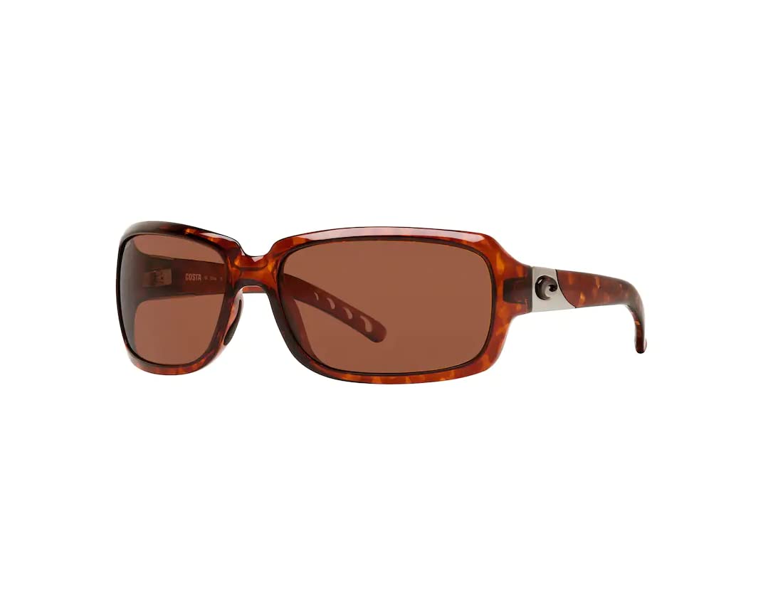Costa Del Mar Isabela 6S9043 Polarized Sunglasses for Women - UV Protection & Comfort Pillow Frame + Free Designer iWear Eyewear Kit | Perfect for Beach, Driving & Outdoor Activities