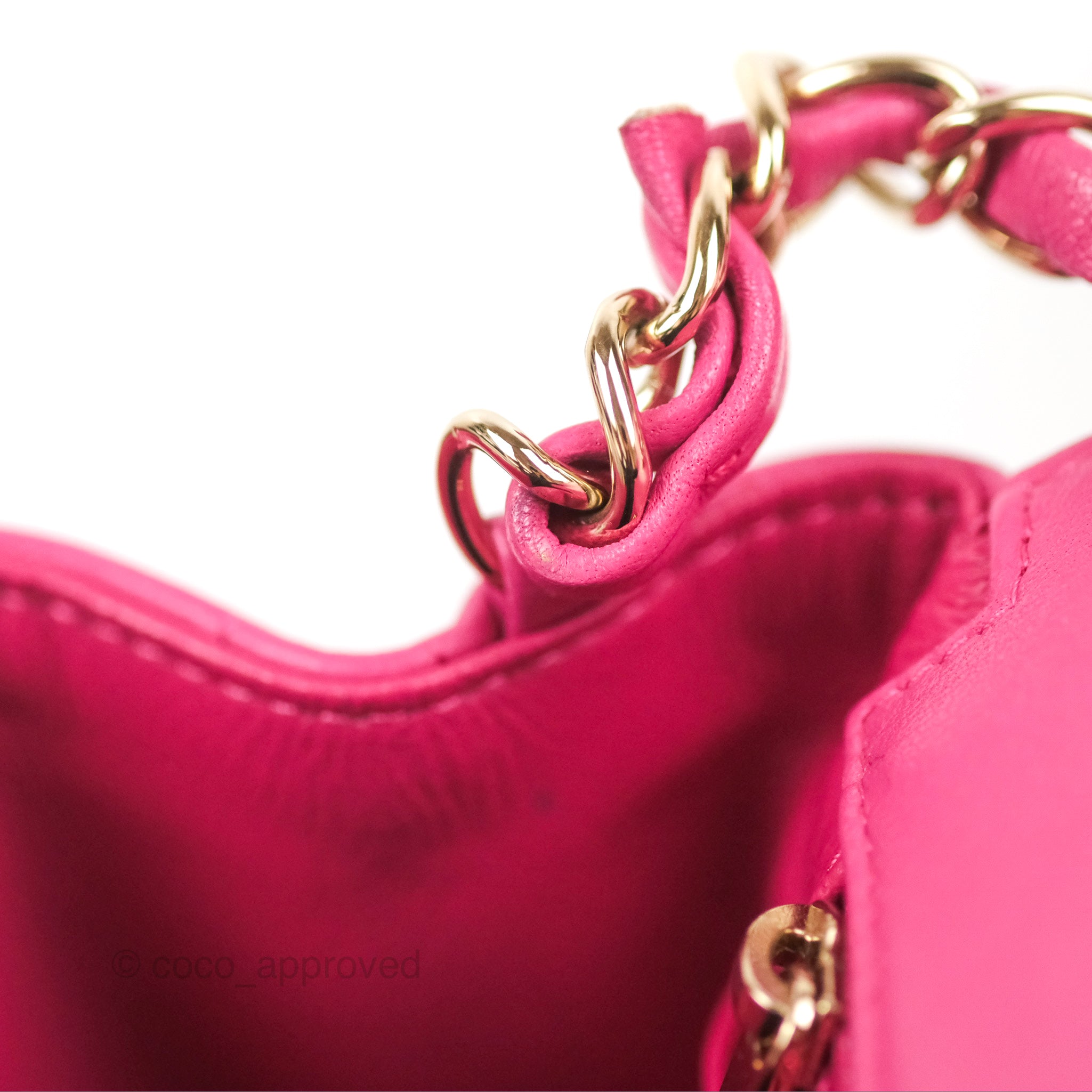 Chanel Chevron Mini Square Flap Bag in Pink Lambskin with Gold Hardware - Perfect for Evening Parties & Luxury Fashion Accessories