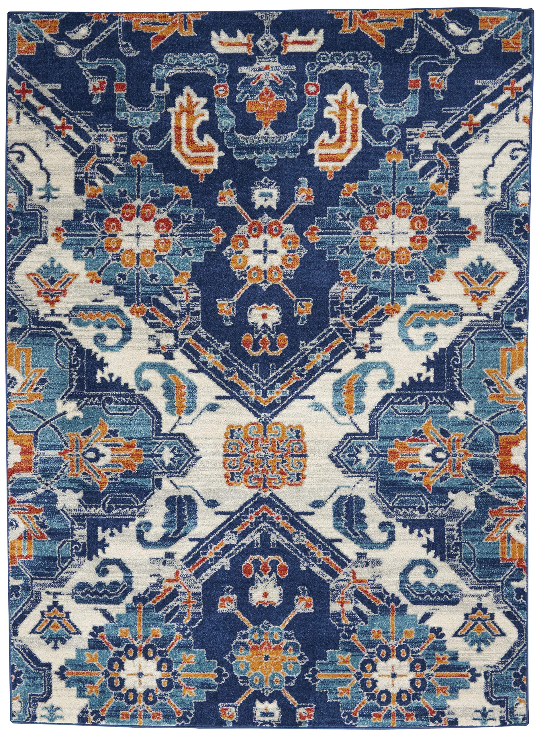 Nourison Passion Bohemian Blue/Multicolor 3'9