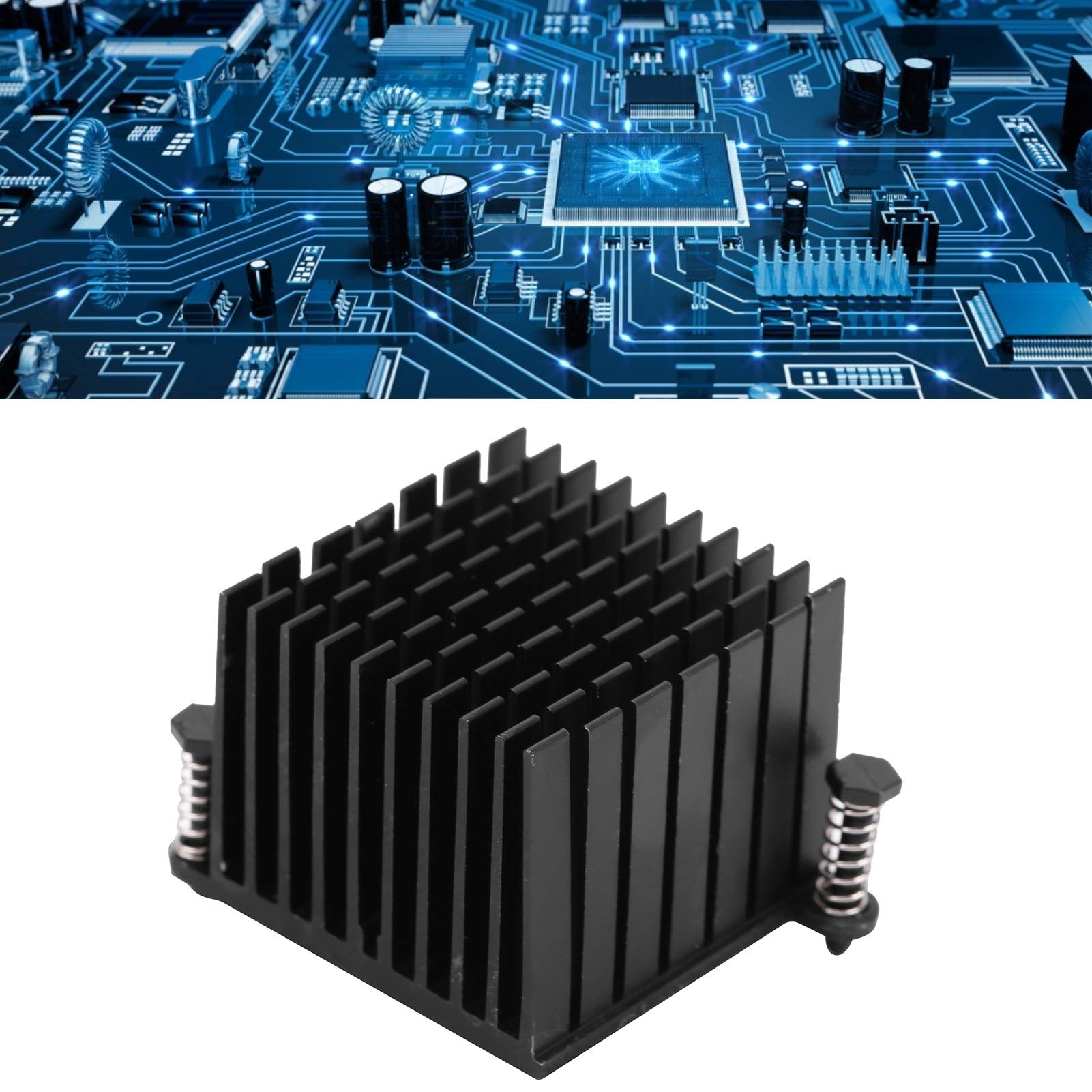 10Pcs Aluminum Heat Sink Set - High Performance Cooling Heatsink for Motherboard, CPU, Vacuum Tube - Black Heat Sink Block - Perfect for PC Builds, Electronics Cooling & DIY Projects