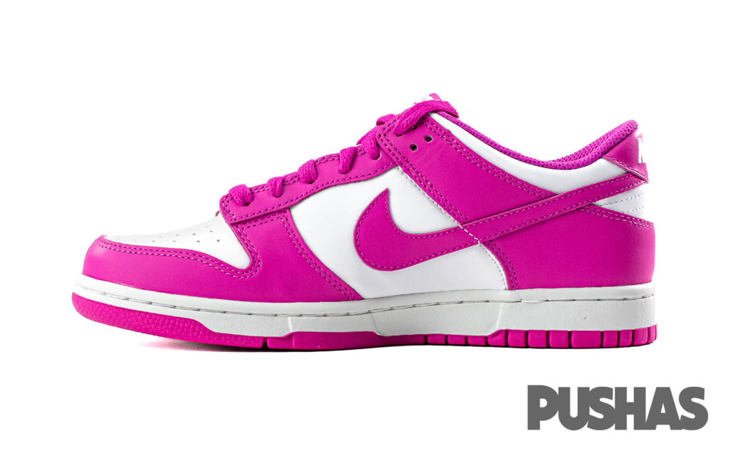 Nike Dunk Low 'Active Fuchsia' Grade School Sneakers (2023) - Comfortable & Stylish Pink Shoes for Girls, Perfect for School, Sports & Casual Wear