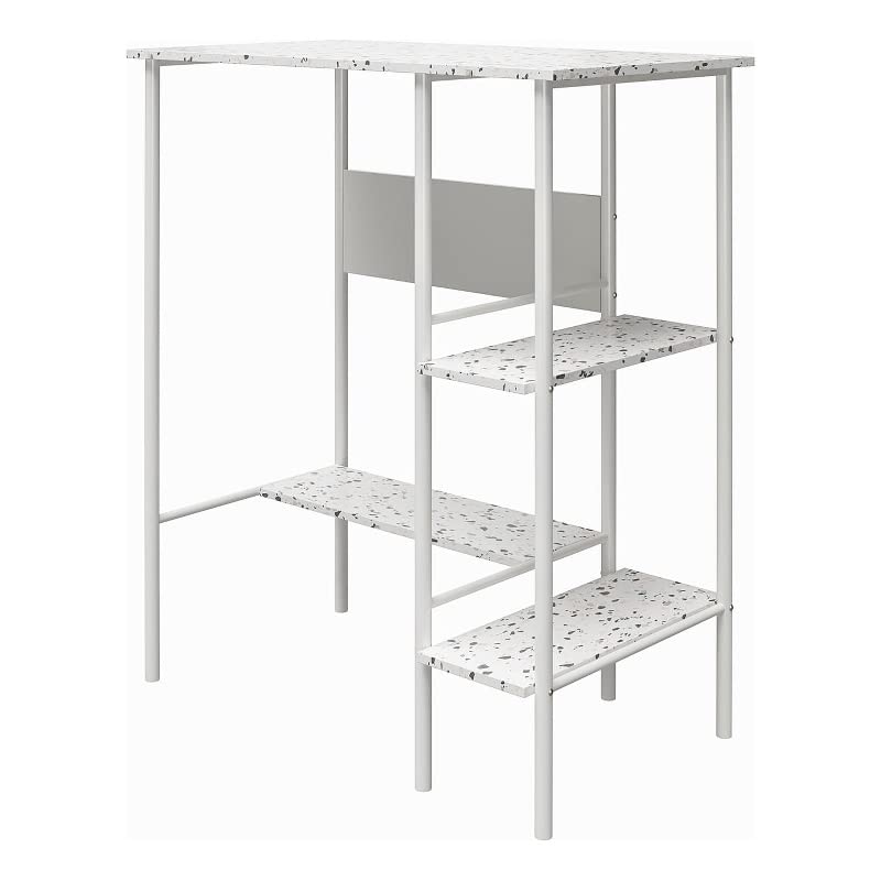 Ameriwood Home Berkeley Adjustable Height Standing Desk with Terrazzo Finish - Ergonomic Home Office Desk for Work, Study, and Gaming