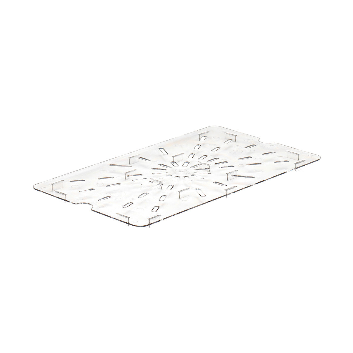 Cambro 10CWD135 Clear Full-Size Camwear Drain Shelf - Durable Food Storage Container for Commercial Kitchens, Restaurants & Catering Services