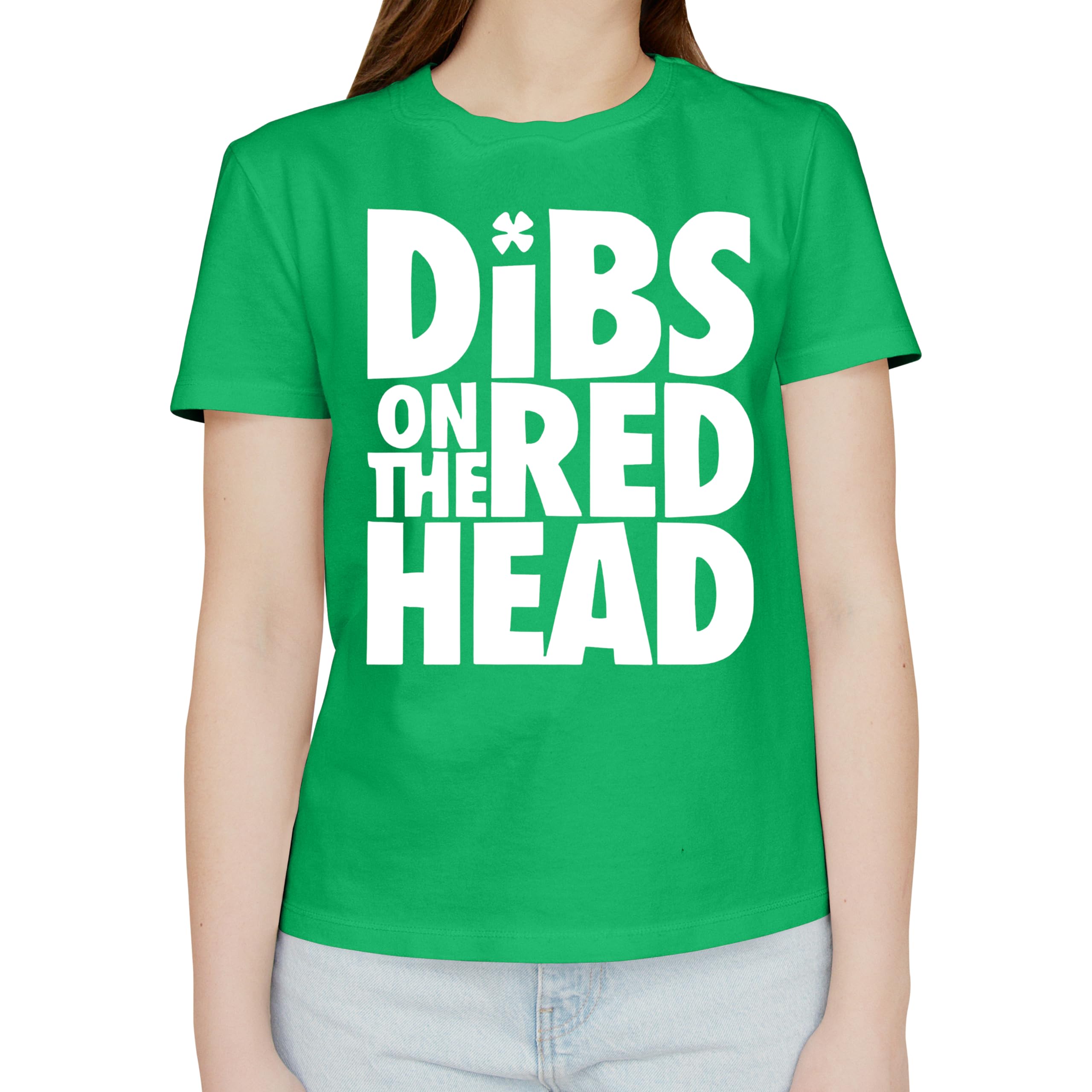 Funny Irish St. Patrick's Day Shirt - Unisex Dibs on The Redhead Graphic Tee for Men & Women | Perfect for Pub Crawls, Irish Festivals & St. Paddy's Day Celebrations