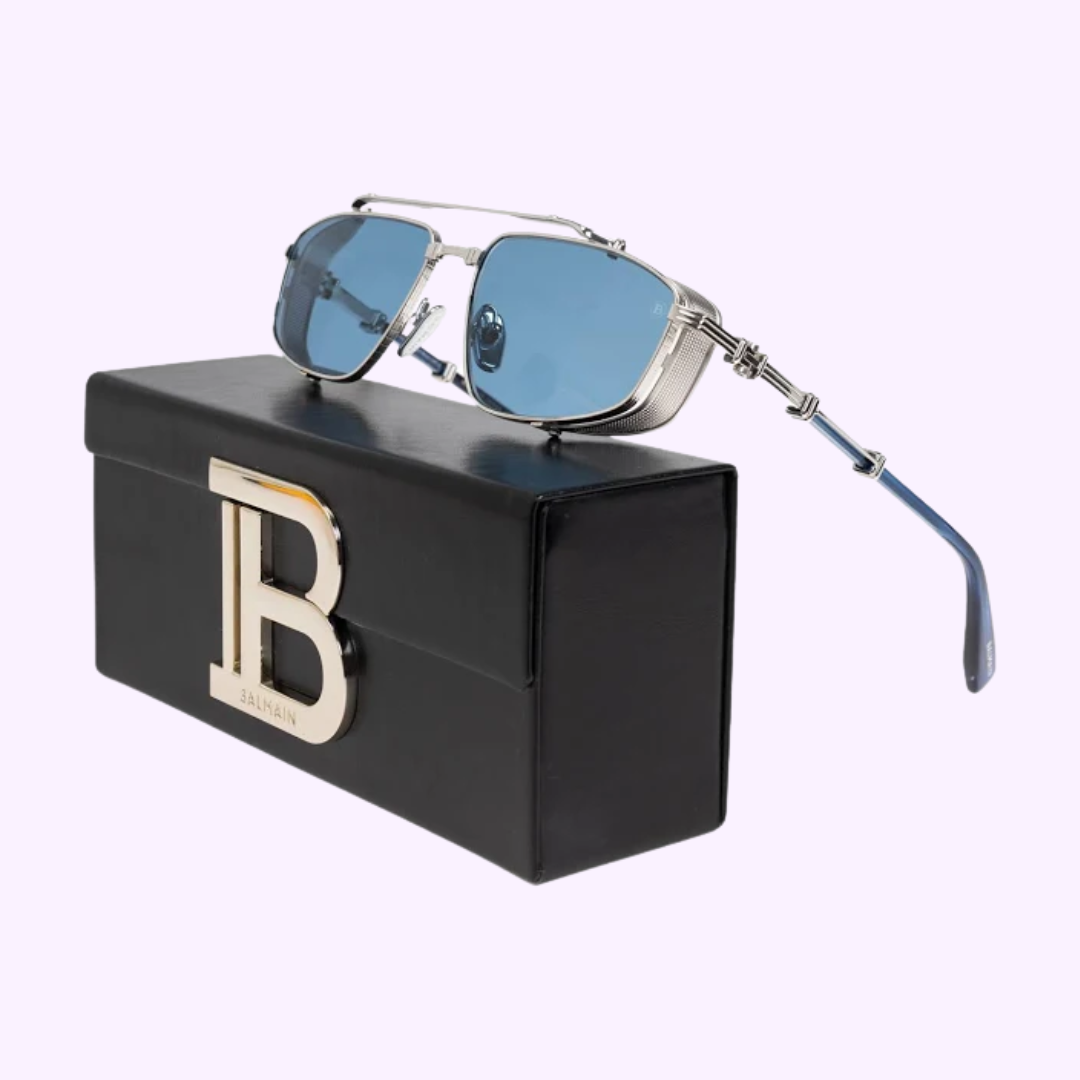 Balmain BRIGADE V BPS 142F 56mm Unisex Sunglasses - Classic Aviator Style for Men & Women | Perfect for Driving, Travel & Outdoor Activities