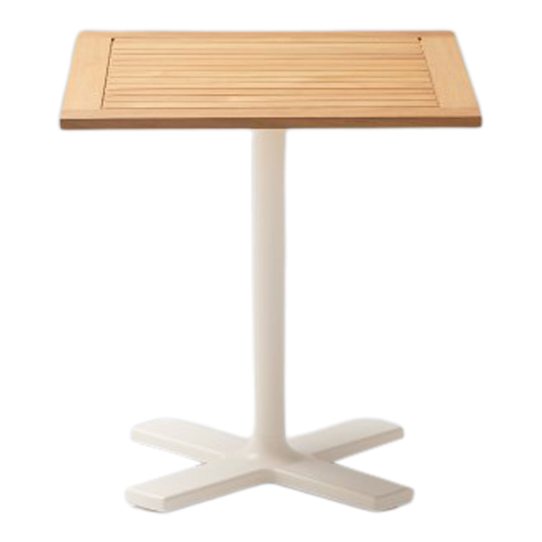 Compact Square Cafe Table - 24 Inch Small Bistro Table for Outdoor & Indoor Use - Perfect for Patio, Garden, Balcony, and Coffee Shops - Durable & Stylish Dining Furniture