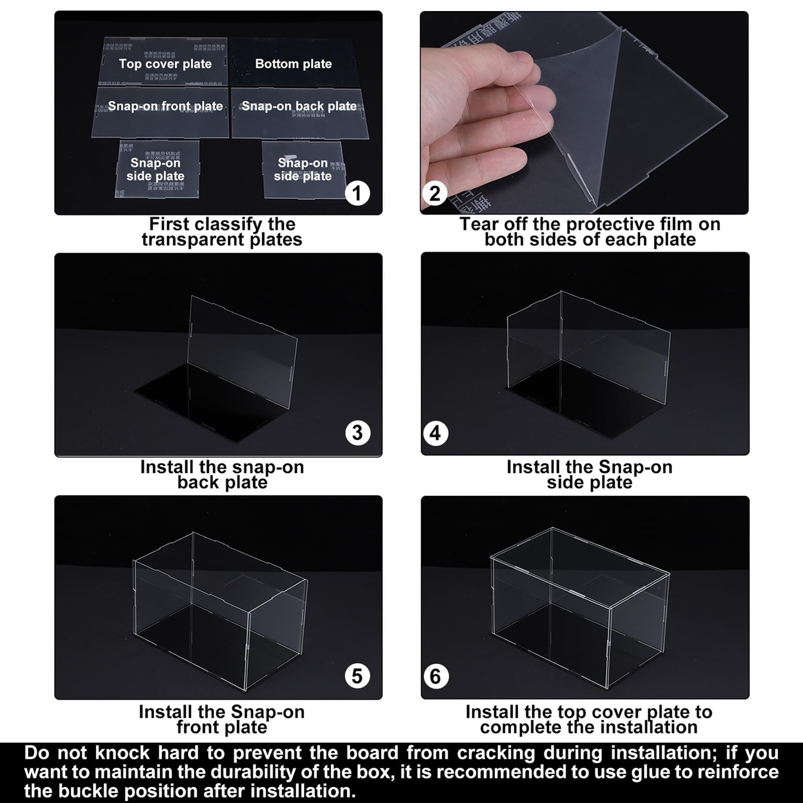 Meccanity Clear Acrylic Display Case - 16.1x14.1x6.1 Inch Dustproof Storage Box for Collectibles, Toys & Action Figures | Perfect for Showcasing Funko Pops, LEGO Sets & Model Cars