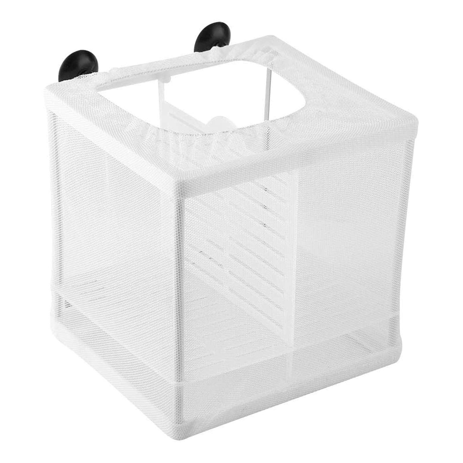 Still Awake Aquarium Fish Breeder Box - 3 Room White Nylon Mesh Hatchery for Spawning, Hatching & Isolating Fry - Perfect for Freshwater & Saltwater Tanks, Breeding Guppies, Bettas & Livebearers
