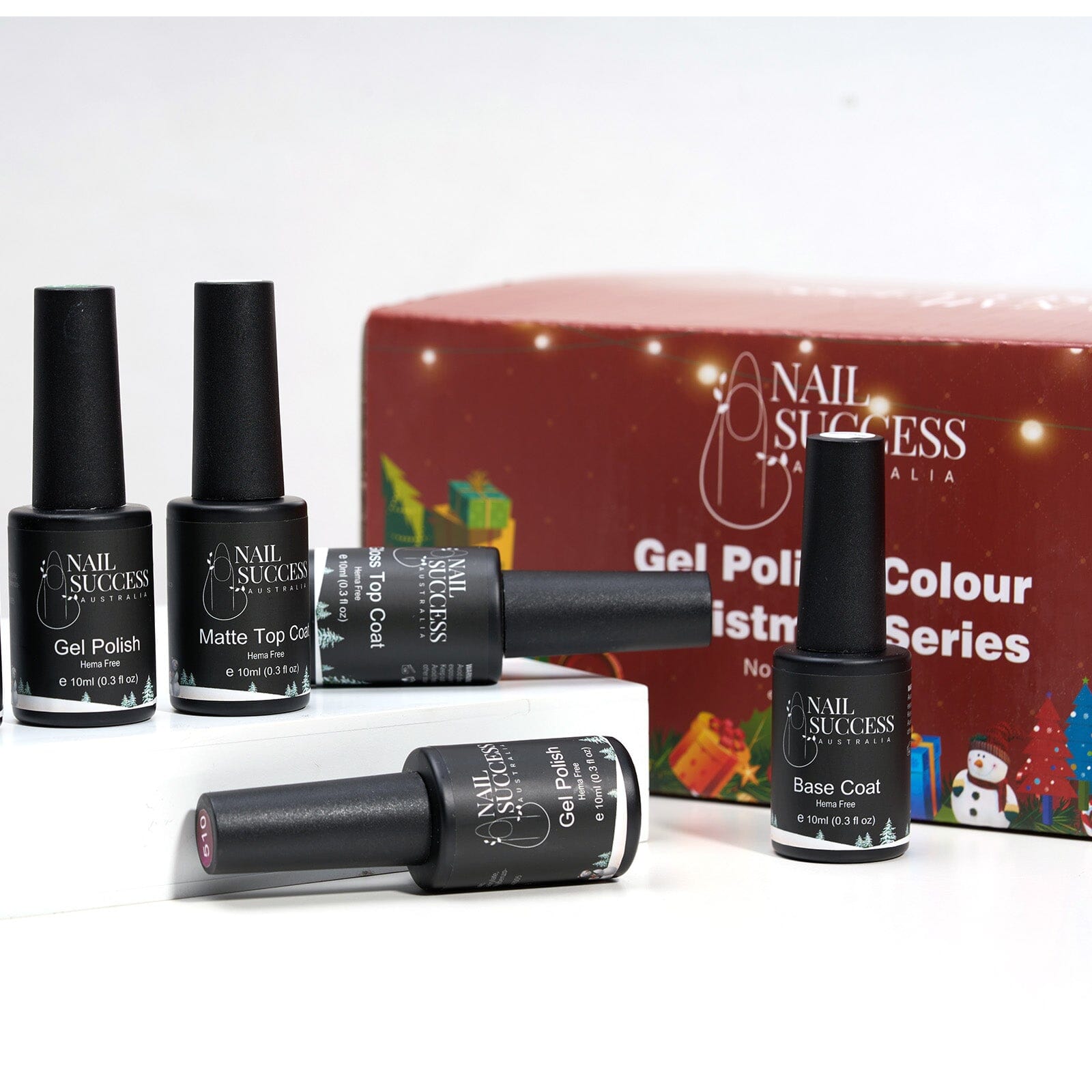 Christmas Gel Nail Polish Set - 12 Colors Holiday Nail Art Kit with Glitter & Matte Finishes - Perfect for DIY Manicures, Party Nails & Festive Gifts
